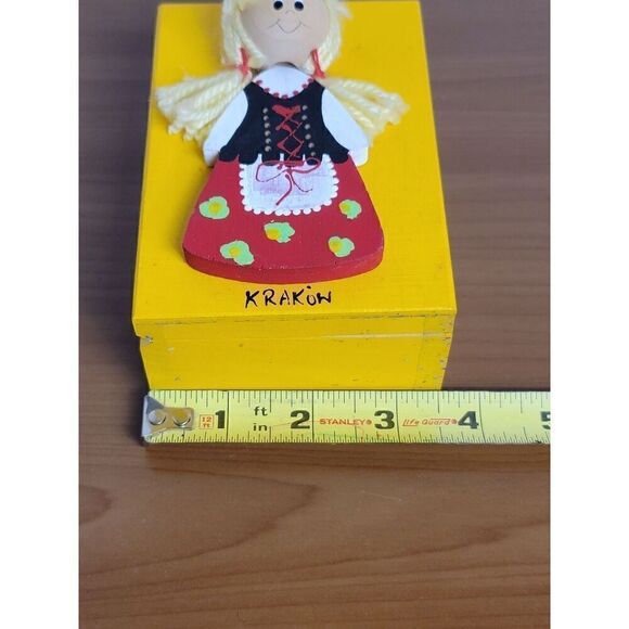 Wooden Doll Trinket Box #A20 - Picture 9 of 9
